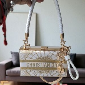 CD Upcycled Paper Shopping Bag Acrylic Clutch